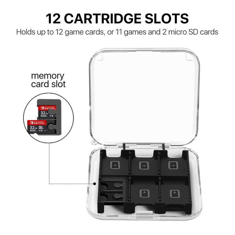 12 in 1 Box Memory Card Holder Box for Nintendo Switch(Black) - Bags by buy2fix | Online Shopping UK | buy2fix