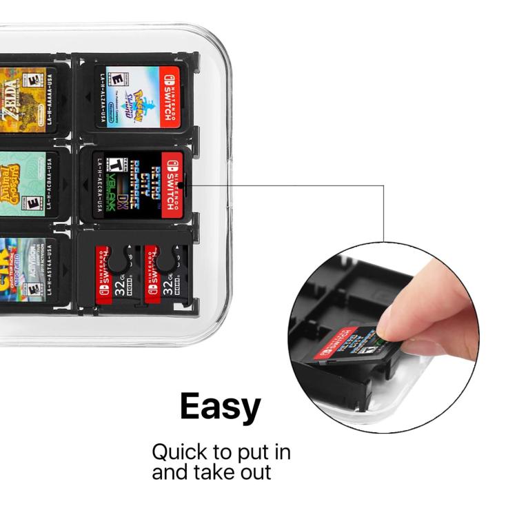 12 in 1 Box Memory Card Holder Box for Nintendo Switch(Black) - Bags by buy2fix | Online Shopping UK | buy2fix