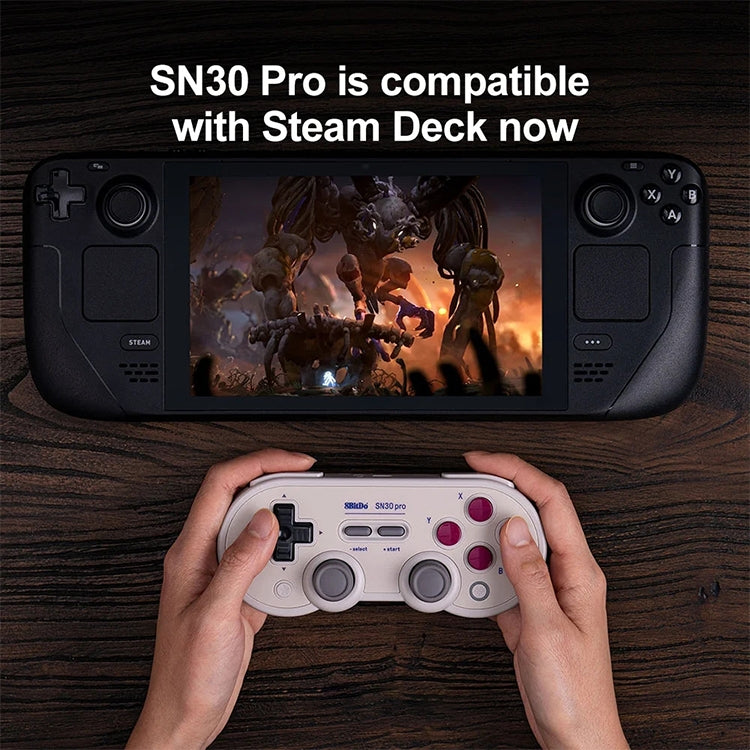 8BitDo SN30 Pro Bluetooth Gamepad Hall Version for Switch / Steam / PC / Android (White) by 8BitDo