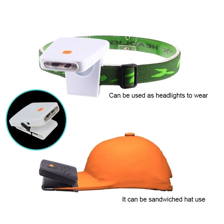 Portable Infrared Sensor LED Rechargeable Clip Hat Cap Lamp Fishing Headlamp for Fishing Camping Hiking (Black) - Others by buy2fix | Online Shopping UK | buy2fix