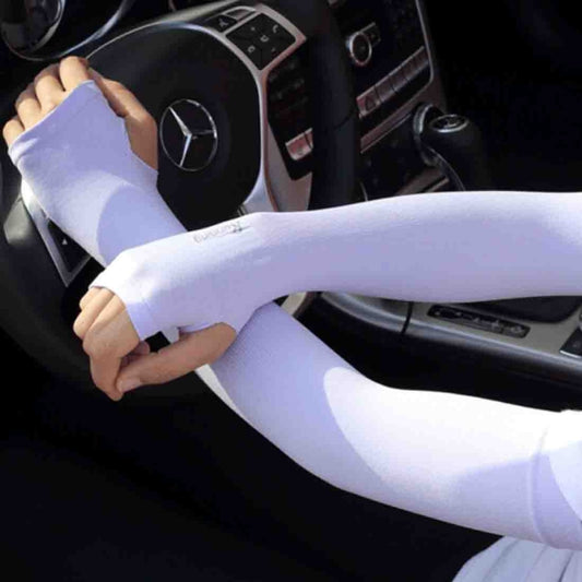 5 Boxes New Style Ice Silk Sleeves Fresh and Cool UV Protection Oversleeve, Open Fingers Style(Purple) - Protective Gear by buy2fix | Online Shopping UK | buy2fix