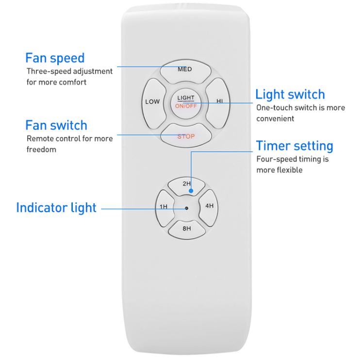 Universal Ceiling Fan Lamp Remote Control Kit 85-265V Timing Wireless Control Switch Adjusted Wind Speed Transmitter Receiver by buy2fix