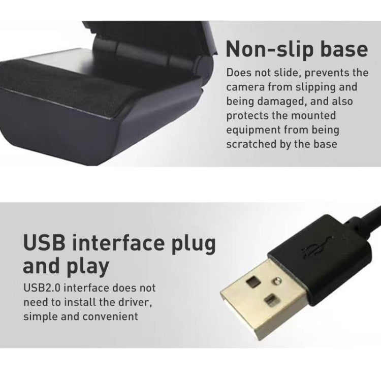 720P Manual Focus Webcam USB Camera with Microphone by buy2fix