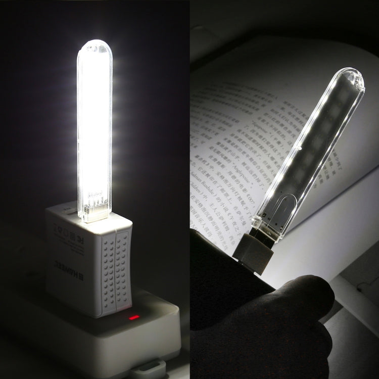 8LEDs 5V 200LM USB LED Book Light Portable Night Light, with Type-C Adapter(White Light) by buy2fix