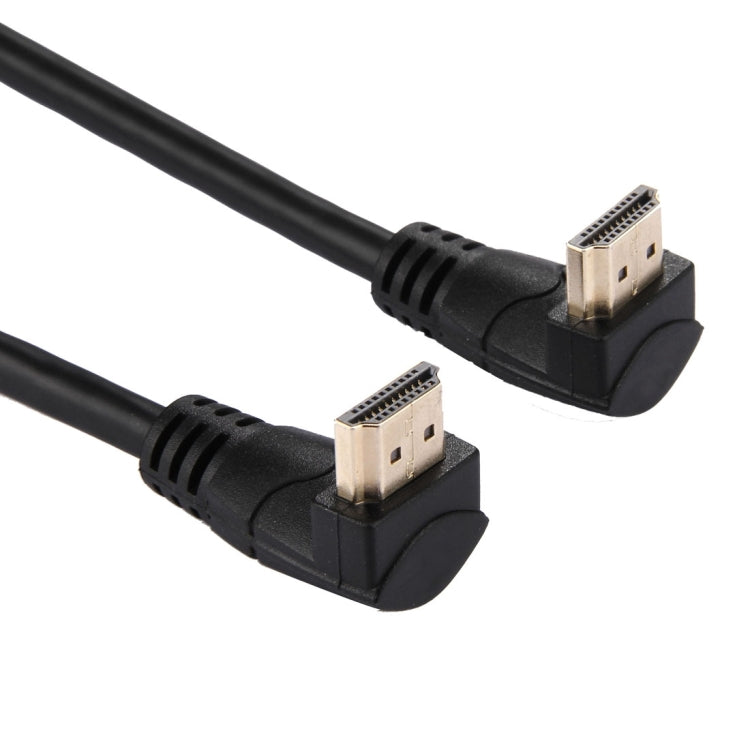 30cm 4K*2K HDMI 2.0 Version High Speed 270 Degree Right Angle HDMI Male to 270 Degree Right Angle HDMI Male Cable with Ethernet(Black) - Cable by buy2fix | Online Shopping UK | buy2fix