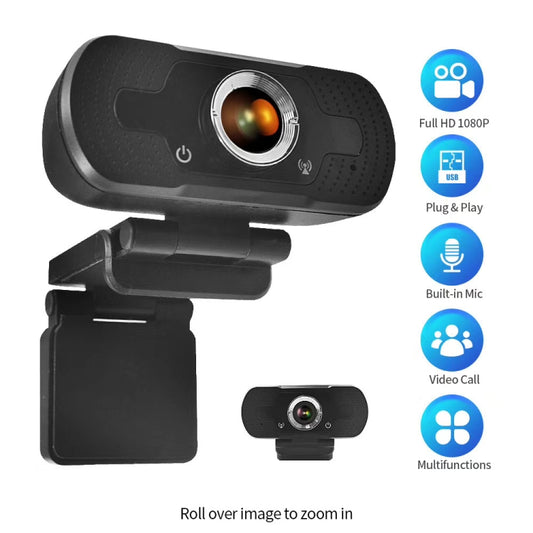 HD-F18 1080P Multi-function HD Camera WebCam with Microphone(Black) by buy2fix