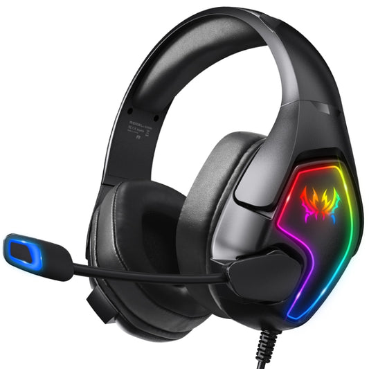 KOTION EACH G3000 3.5mm & USB Plug Stereo RGB Light Gaming Headset with Omni-directional Mic, Cable Length: 1.9m (Black) by KOTION EACH