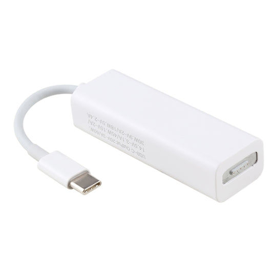5 Pin MagSafe 2 Magnetic T-Tip Female to USB-C / Type-C Male Charge Adapter Converter for MacBook Pro(White) by buy2fix