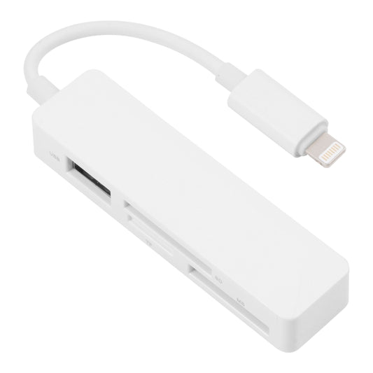 4 in 1 MS + SD + TF + USB2.0 Multi-function Card Reader for 8 Pin Devices by buy2fix