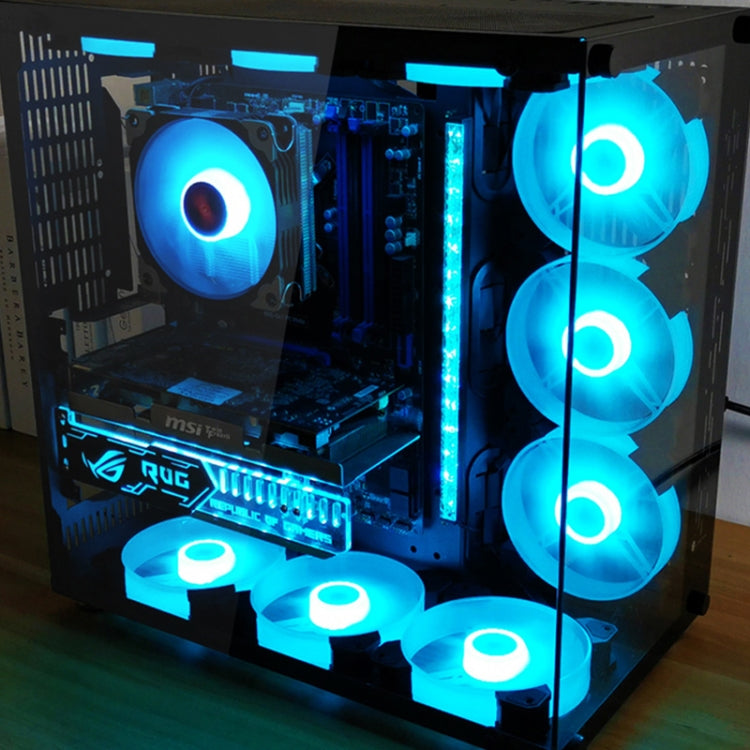 COOLMOON CM-JD1 Jade Ring RGB Case Cooler (Black) by COOLMOON