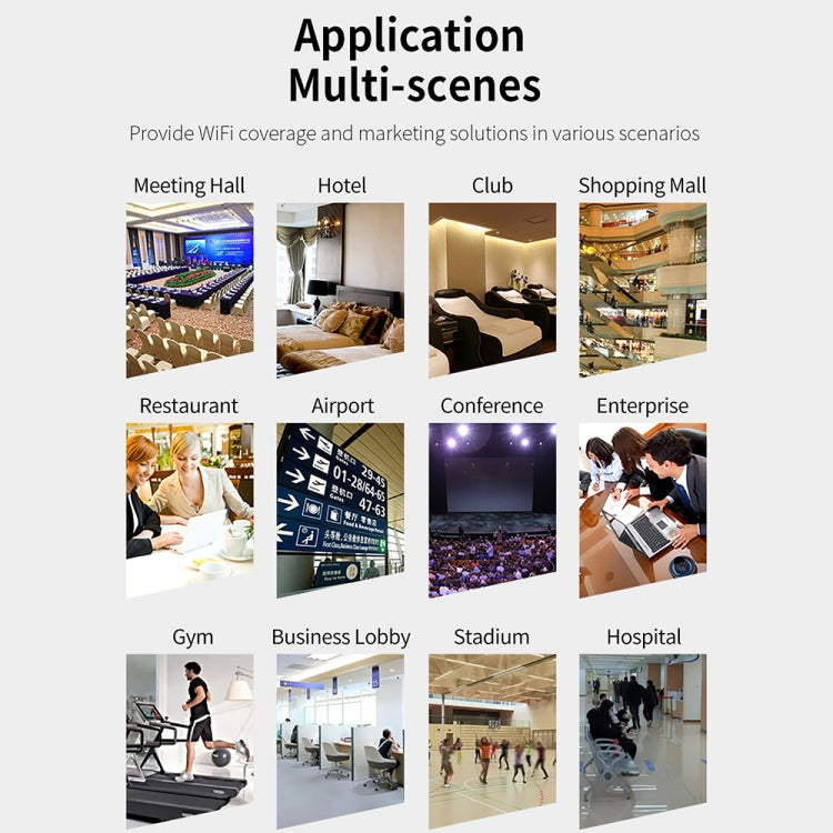 COMFAST CF-E395AX 3000Mbps WiFi6 2.4G & 5.8GHz Dual Band Indoor Wireless Ceiling AP by COMFAST