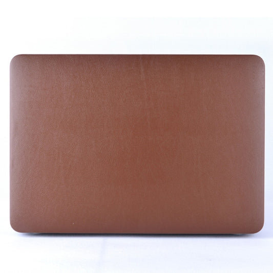 For MacBook Air 13.3 inch A1466 2012-2017 / A1369 2010-2012 Laptop PU Leather Paste Case (Brown) by buy2fix