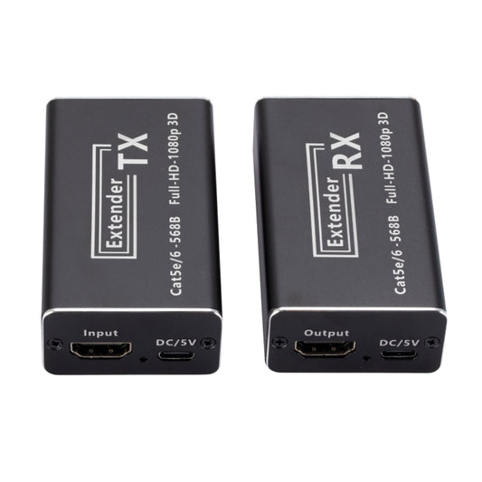 RJ45 to HDMI HD Transmitter 60m Single Network Extender HDMI Signal Amplifier Extender, US Plug by buy2fix