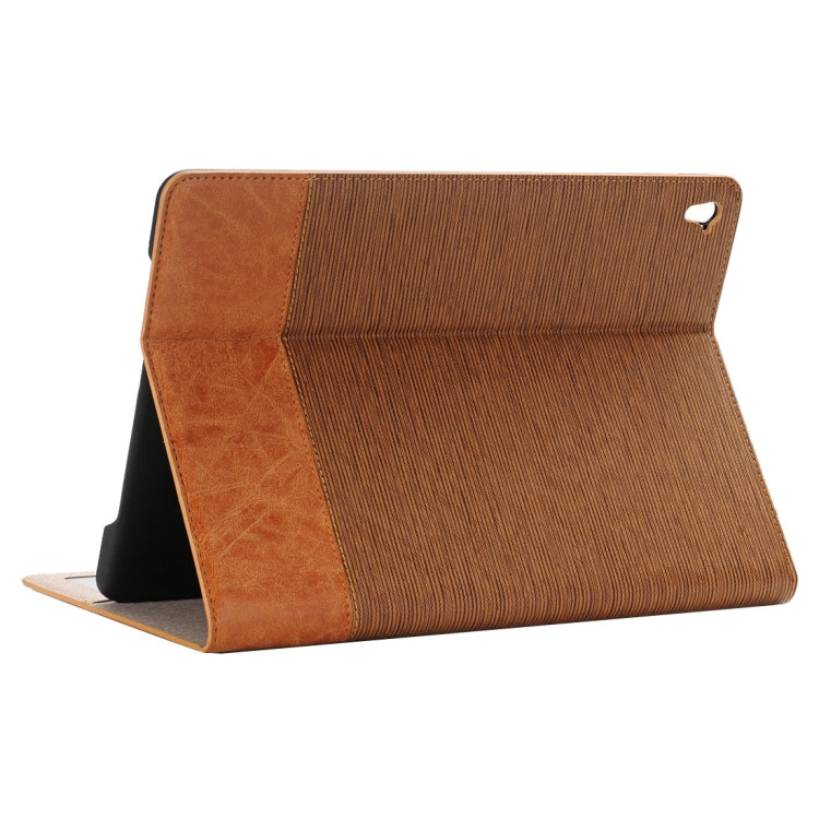 Cross Texture Horizontal Flip Leather Case with Holder & Card Slots & Wallet for iPad Pro 9.7 inch(Brown) - iPad Pro 9.7 inch Cases by buy2fix | Online Shopping UK | buy2fix