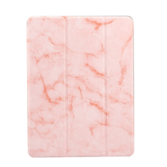 Marble Texture Pattern Horizontal Flip Case for iPad 9.7 (2018) , with Three-folding Holder & Pen Slots(Pink) - iPad 9.7 (2018) & (2017) Cases by buy2fix | Online Shopping UK | buy2fix