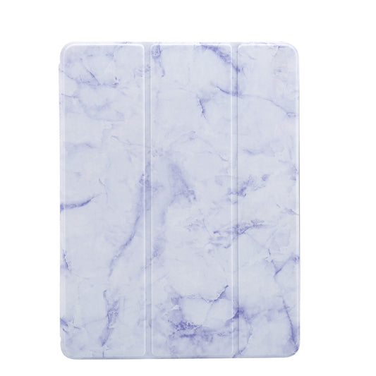 Marble Texture Pattern Horizontal Flip Case for iPad 9.7 (2018) , with Three-folding Holder & Pen Slots(Purple) - iPad 9.7 (2018) & (2017) Cases by buy2fix | Online Shopping UK | buy2fix