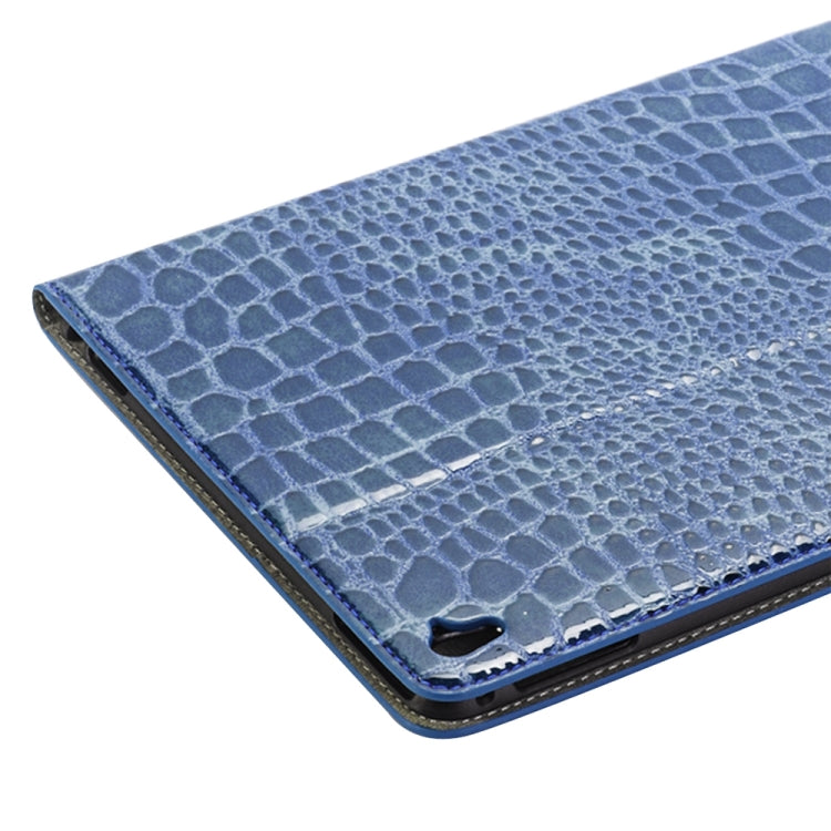 Crocodile Texture Horizontal Flip Leather Case with Holder & Card Slots & Wallet for iPad Pro 9.7 inch(Blue) - iPad Pro 9.7 inch Cases by buy2fix | Online Shopping UK | buy2fix