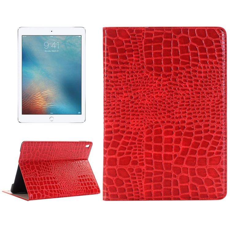 Crocodile Texture Horizontal Flip Leather Case with Holder & Card Slots & Wallet for iPad Pro 9.7 inch(Red) - iPad Pro 9.7 inch Cases by buy2fix | Online Shopping UK | buy2fix