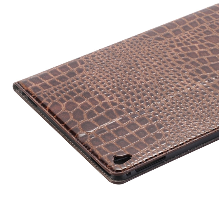 Crocodile Texture Horizontal Flip Leather Case with Holder & Card Slots & Wallet for iPad Pro 9.7 inch(Brown) - iPad Pro 9.7 inch Cases by buy2fix | Online Shopping UK | buy2fix