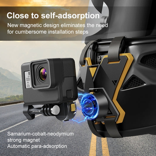 PULUZ Magnetic Quick Release Motorcycle Helmet Chin Strap Mount (Black) by PULUZ