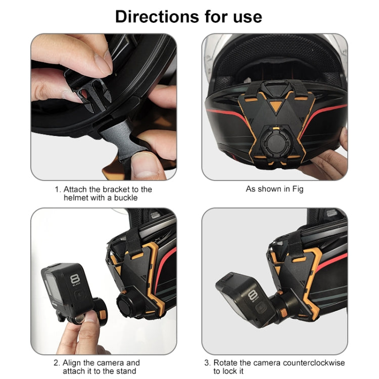 PULUZ Magnetic Quick Release Motorcycle Helmet Chin Strap Mount (Black) by PULUZ