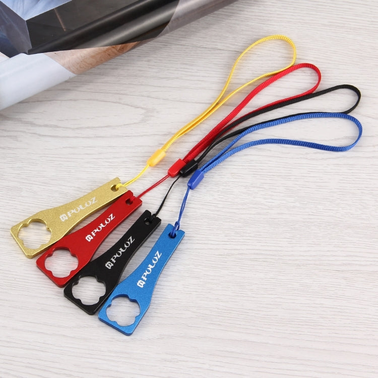 PULUZ CNC Aluminum Alloy Tighten Screw Cap Wrench Tool for GoPro Hero11 Black / HERO10 Black / HERO9 Black / HERO8 Black / HERO7 /6 /5 /5 Session /4 Session /4 /3+ /3 /2 /1, Xiaoyi and Other Action Cameras(Blue) by PULUZ