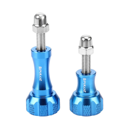 PULUZ CNC Aluminum Thumb Knob Stainless Bolt Nut Screw Set for GoPro, Insta360, DJI and Other Action Cameras(Blue) - Screws by PULUZ | Online Shopping UK | buy2fix