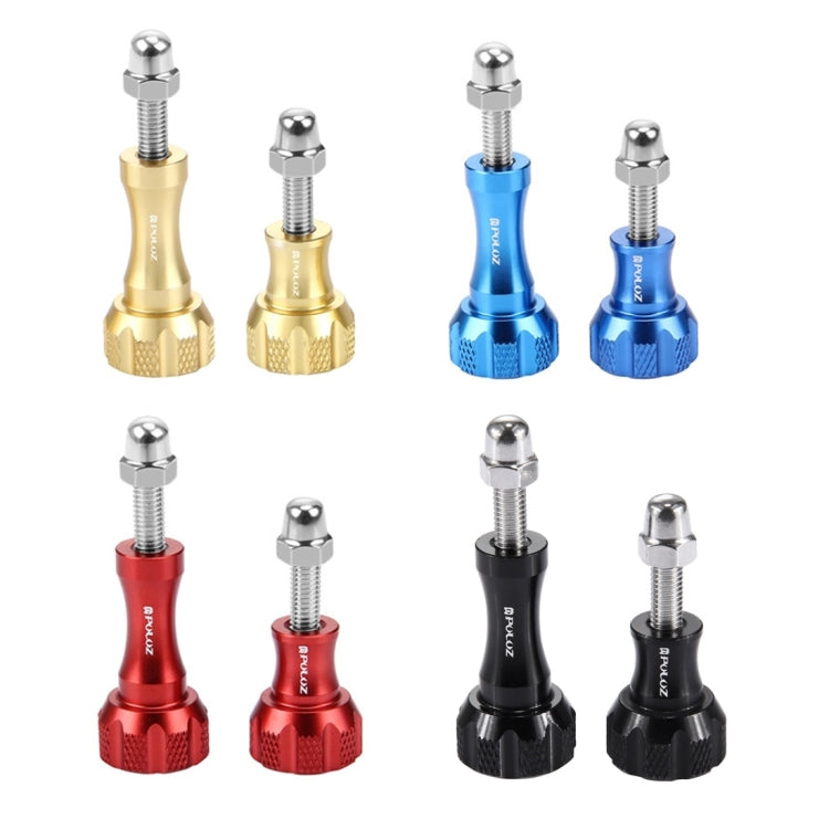 PULUZ CNC Aluminum Thumb Knob Stainless Bolt Nut Screw Set for GoPro, Insta360, DJI and Other Action Cameras(Red) by PULUZ