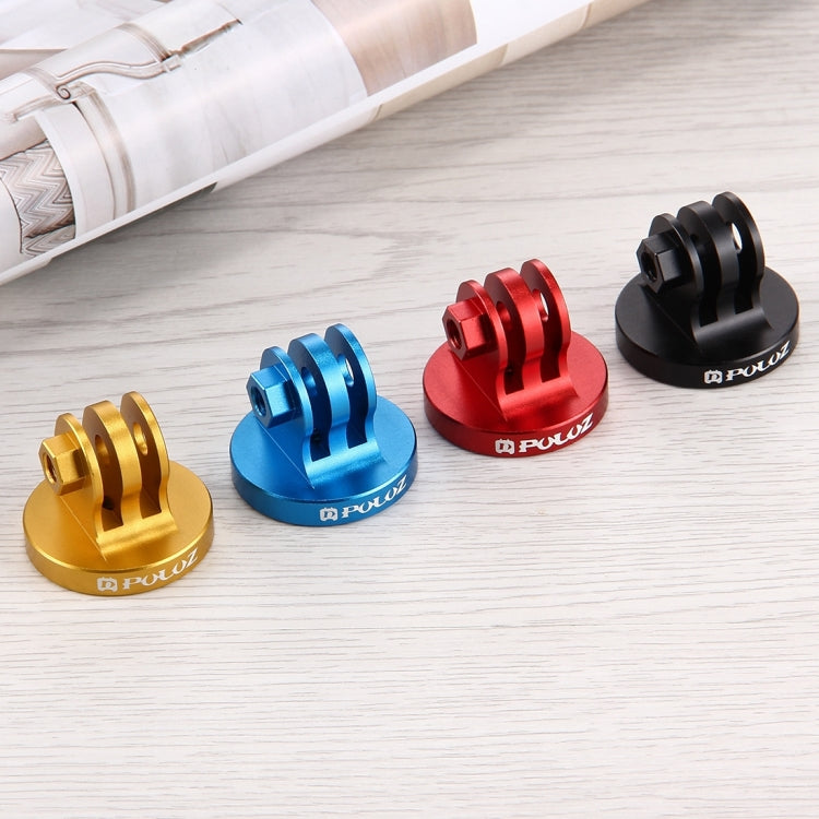 PULUZ 1/4 inch Screw Hole Tripod Mount CNC Adapter for GoPro, Insta360, DJI and Other Action Cameras(Red) - Connection Mount by PULUZ | Online Shopping UK | buy2fix