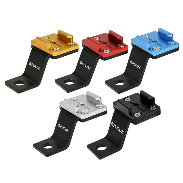 PULUZ Fixed Metal Motorcycle Holder Mount for GoPro, Insta360, DJI and Other Action Cameras(Black) by PULUZ