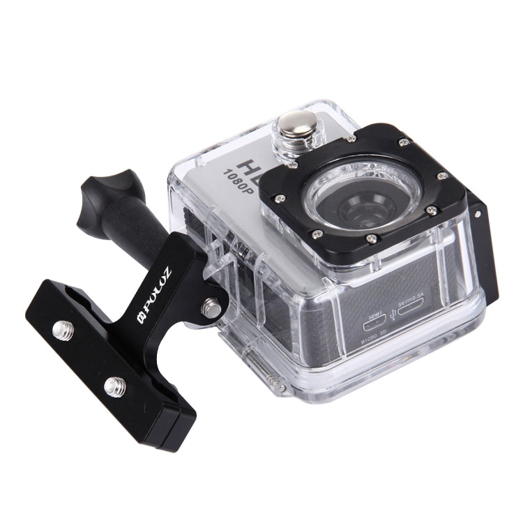 PULUZ Aluminium Alloy Bike Seat Cushion Mount for GoPro, Insta360, DJI and Other Action Cameras(Black) - Bicycle Handlebar Mount by PULUZ | Online Shopping UK | buy2fix