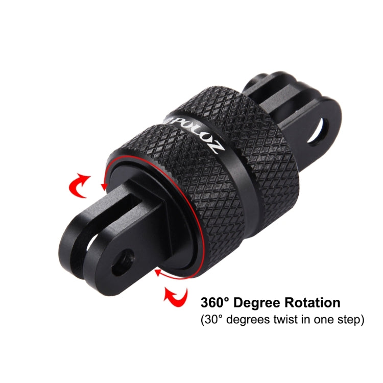 PULUZ 360 Degree Rotation CNC Swivel Pivot Extension Arm Tripod Mount for GoPro, Insta360, DJI and Other Action Cameras - Connection Mount by PULUZ | Online Shopping UK | buy2fix