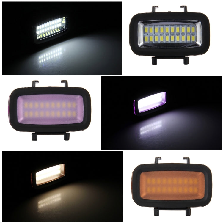 PULUZ 20 LEDs 40m Waterproof IPX8 Studio Light Video & Photo Light with Hot Shoe Base Adapter & Quick Release Buckle & Long Screw & 2 x Filter Plates for GoPro HERO10 Black / HERO9 Black / HERO8 Black ... n /4 /3+ /3 /2 /1, Xiaoyi and Other Action Cameras - by PULUZ | Online Shopping UK | buy2fix