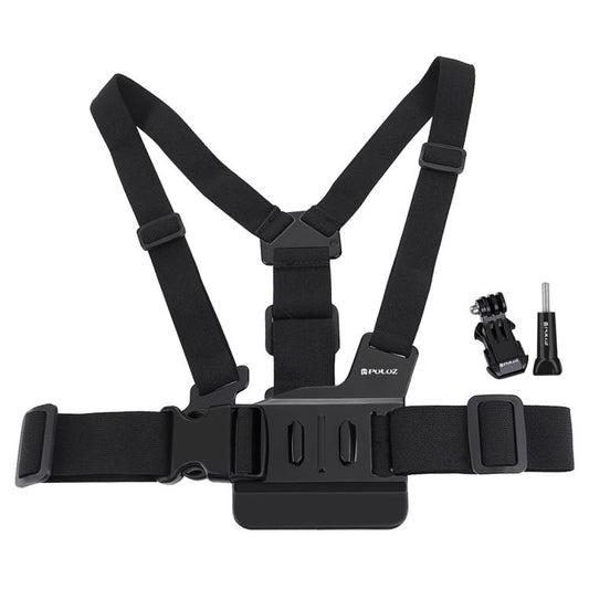 PULUZ Adjustable Body Mount Belt Chest Strap with J Hook Mount & Long Screw for GoPro, Insta360, DJI and Other Action Cameras - Chest Belt by PULUZ | Online Shopping UK | buy2fix