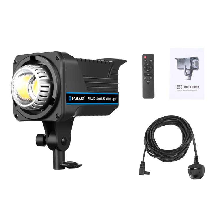 PULUZ 220V 120W Studio Video Light Dual Color Temperature Built-in Dissipate Heat System with Remote Control(UK Plug) by PULUZ