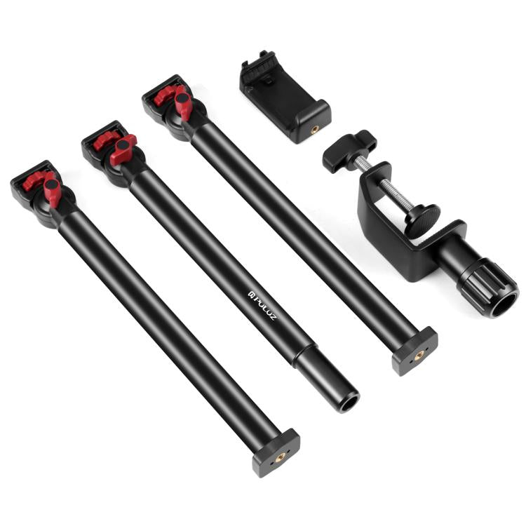 PULUZ Overhead Camera Mount C-Clamp Desk Stand Live Holder(Black) by PULUZ