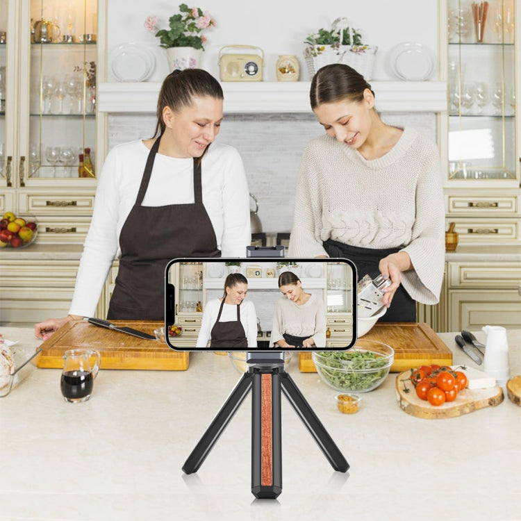 PULUZ Cold Shoes Aluminum Alloy Phone Clamp Holder Bracket(Black) by PULUZ