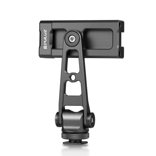 PULUZ Z-axis 360 Rotation Cold Shoes Aluminum Alloy Phone Clamp Holder Bracket (Black) by PULUZ