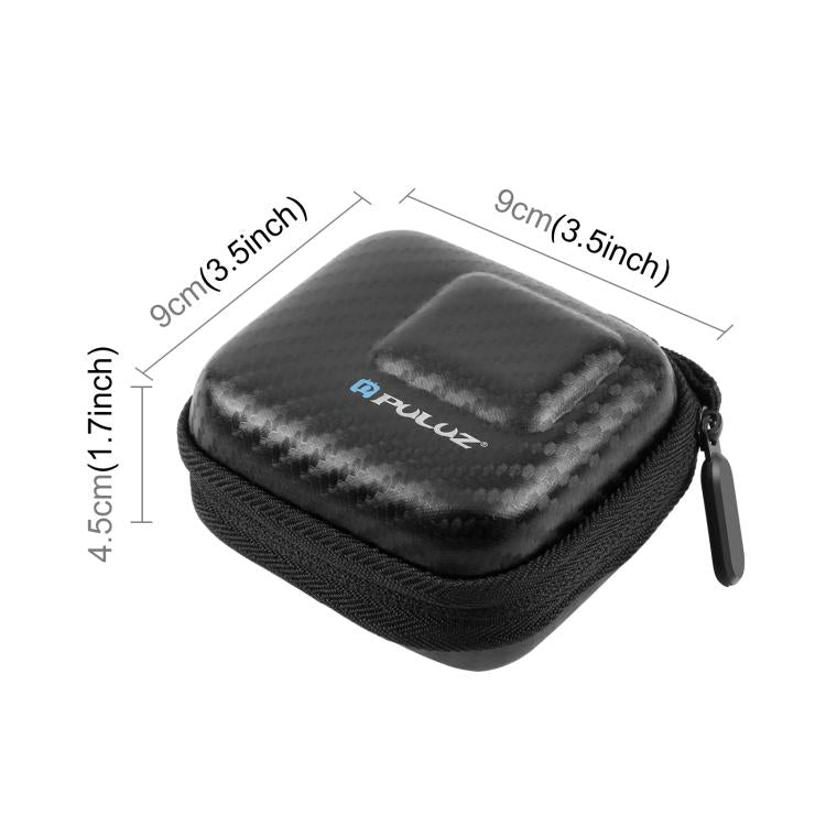 PULUZ Mini Portable Carbon Fiber Storage Bag for GoPro HERO13 Black /12 Black /11 Black /10 Black /9 Black and other Similar Size Cameras - Case & Bags by PULUZ | Online Shopping UK | buy2fix
