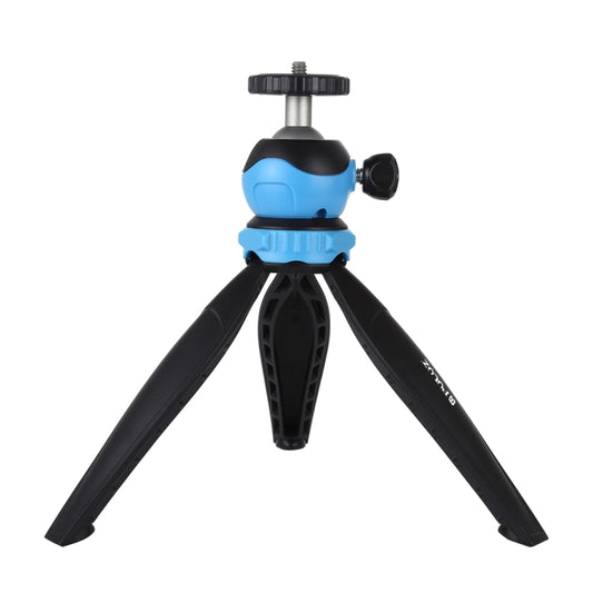PULUZ 20cm Pocket Plastic Tripod Mount with 360 Degree Ball Head for Smartphones, GoPro, DSLR Cameras(Blue) by PULUZ