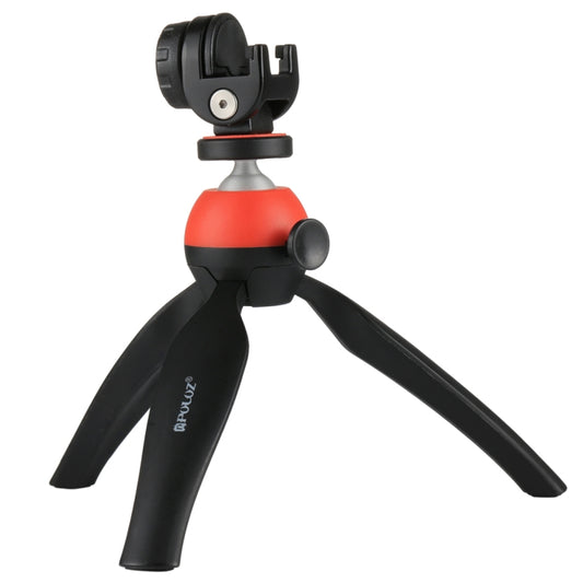 PULUZ Pocket Mini Tripod Mount with 360 Degree Ball Head & Phone Clamp for Smartphones(Red) by PULUZ