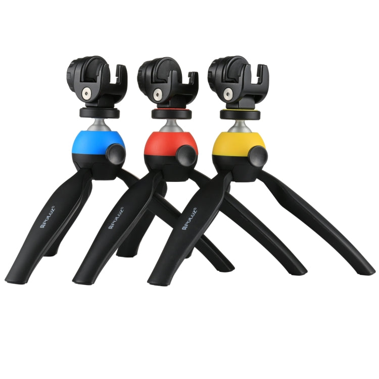 PULUZ Pocket Mini Tripod Mount with 360 Degree Ball Head & Phone Clamp for Smartphones(Red) by PULUZ