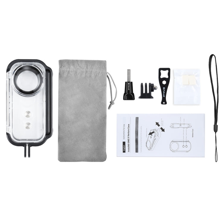 PULUZ 30m Underwater Waterproof Housing Protective Case for Insta360 ONE X, with Buckle Basic Mount & Screw - Mount & Holder by PULUZ | Online Shopping UK | buy2fix