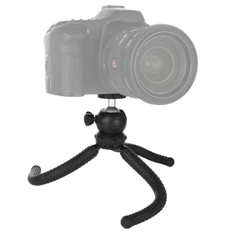 PULUZ Mini Octopus Flexible Tripod Holder with Ball Head for SLR Cameras, GoPro, Cellphone, Size: 25cmx4.5cm - Portable Mini Tripod by PULUZ | Online Shopping UK | buy2fix