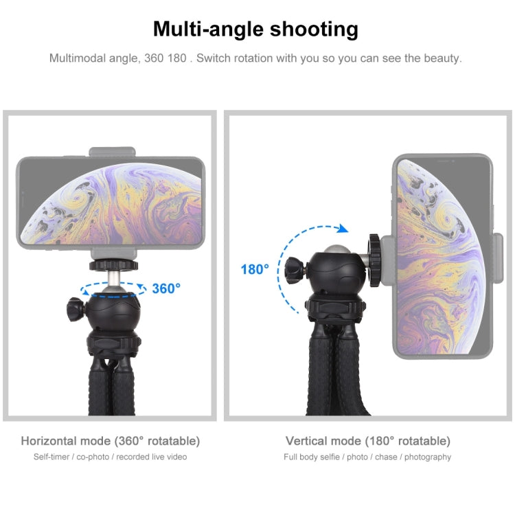 PULUZ Mini Octopus Flexible Tripod Holder with Ball Head for SLR Cameras, GoPro, Cellphone, Size: 25cmx4.5cm - Portable Mini Tripod by PULUZ | Online Shopping UK | buy2fix