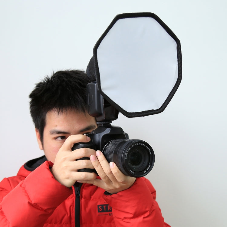 PULUZ 20cm Octangle Style Foldable Soft Flash Light Diffuser Softbox - by PULUZ | Online Shopping UK | buy2fix