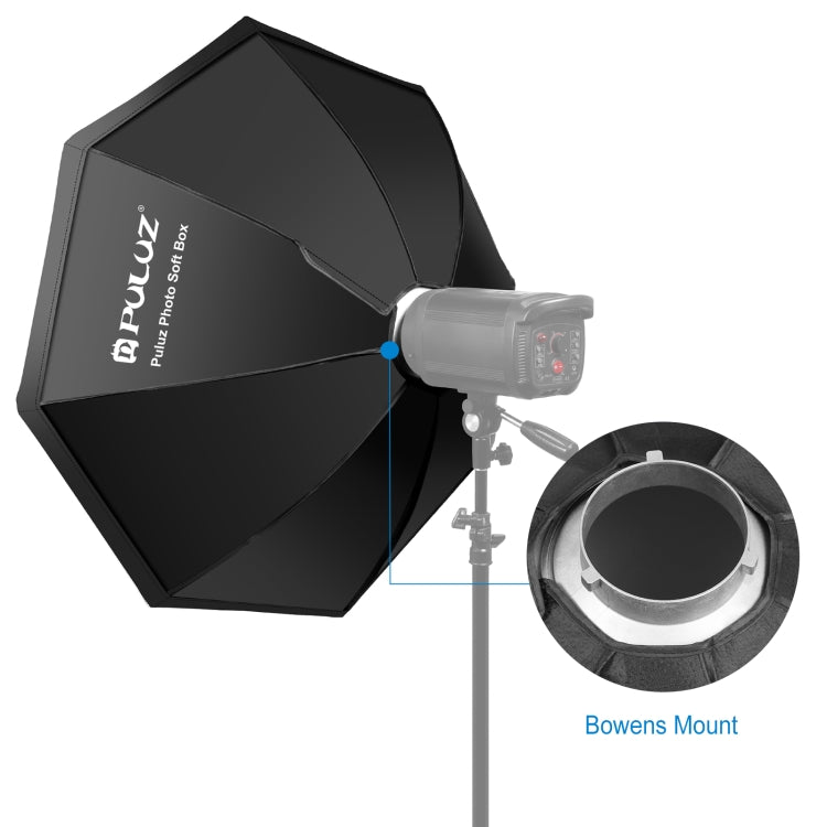 PULUZ 95cm Speedlite Flash Octagon Parabolic Softbox Bowens Mount Diffuser - by PULUZ | Online Shopping UK | buy2fix