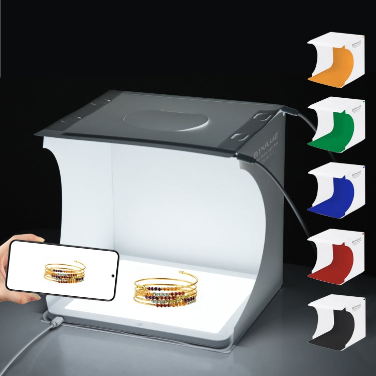 PULUZ Mini LED Photography Shadowless Light Lamp Panel Pad + Studio Shooting Tent Box, Acrylic Material, 20cm x 20cm Effective Area - by PULUZ | Online Shopping UK | buy2fix