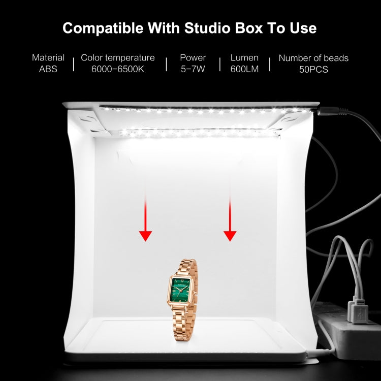 PULUZ Mini LED Photography Shadowless Light Lamp Panel Pad + Studio Shooting Tent Box, Acrylic Material, 20cm x 20cm Effective Area - by PULUZ | Online Shopping UK | buy2fix