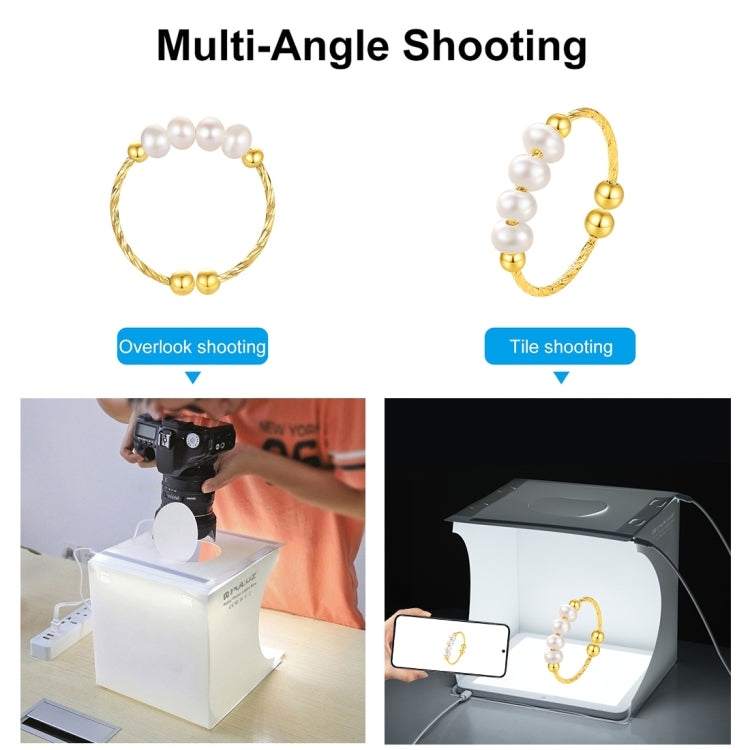 PULUZ Mini LED Photography Shadowless Light Lamp Panel Pad + Studio Shooting Tent Box, Acrylic Material, 20cm x 20cm Effective Area - by PULUZ | Online Shopping UK | buy2fix